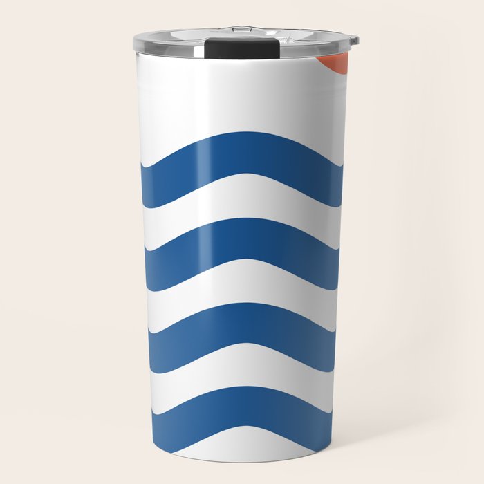 Nautical 02 Seascape Travel Mug Gallery Image 1