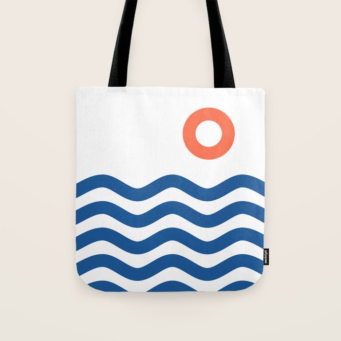 Nautical 02 Seascape Tote Bag Gallery Image 1
