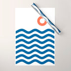 Nautical 02 Seascape Wrapping Paper Gallery Image 1