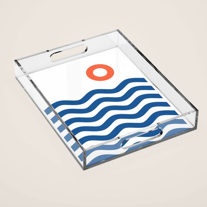 Nautical 02 Seascape Acrylic Tray Gallery Image 1