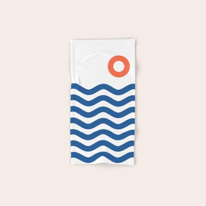 Nautical 02 Seascape Bath Towel Gallery Image 1