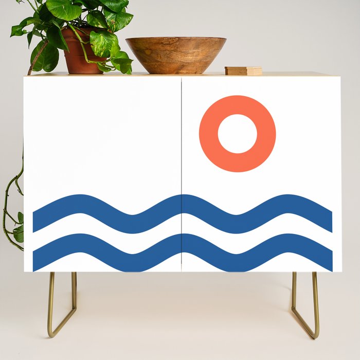 Nautical 02 Seascape Credenza Gallery Image 1