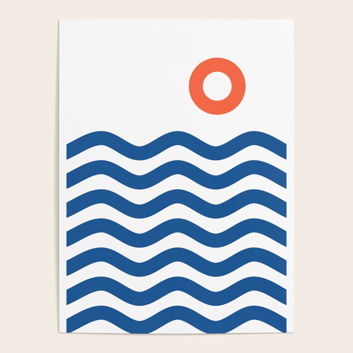 Nautical 02 Seascape Poster Gallery Image 1