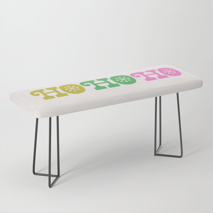Ho Ho Ho - Pink and Green Bench Gallery Image 1
