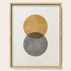 Circle Abstract - Gold Grey Texture Serving Tray Gallery Image 1