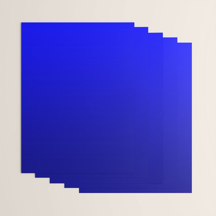 Bright Cobalt and Dark Blue Ombre Wrapping Paper Gallery Image 3