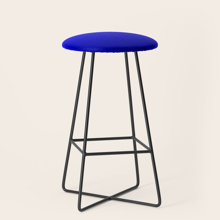 Bright Cobalt and Dark Blue Ombre Stool Gallery Image 1