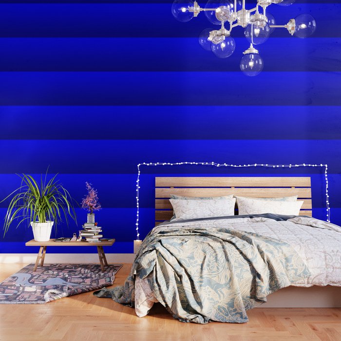 Bright Cobalt and Dark Blue Ombre Wallpaper Gallery Image 3