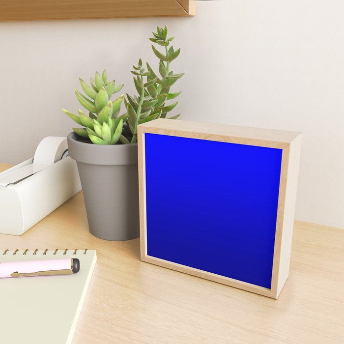 Bright Cobalt and Dark Blue Ombre Mini Art Print Gallery Image 2