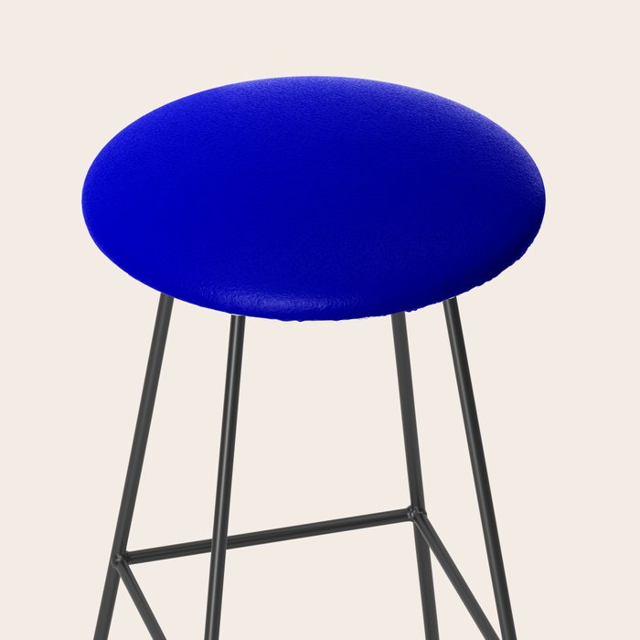 Bright Cobalt and Dark Blue Ombre Stool Gallery Image 2