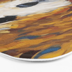 Gustav Klimt Style Dog with a Colorful Scarf Bath Mat Gallery Image 3
