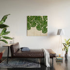 Monstera Leaf I Wood Wall Art Gallery Image 2