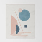 Abstract Minimal Shapes 34 Throw Blanket Gallery Image 2