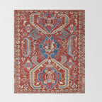 Armenian Manisa Province West Anatolian Dragon Rug Print Throw Blanket Gallery Image 2