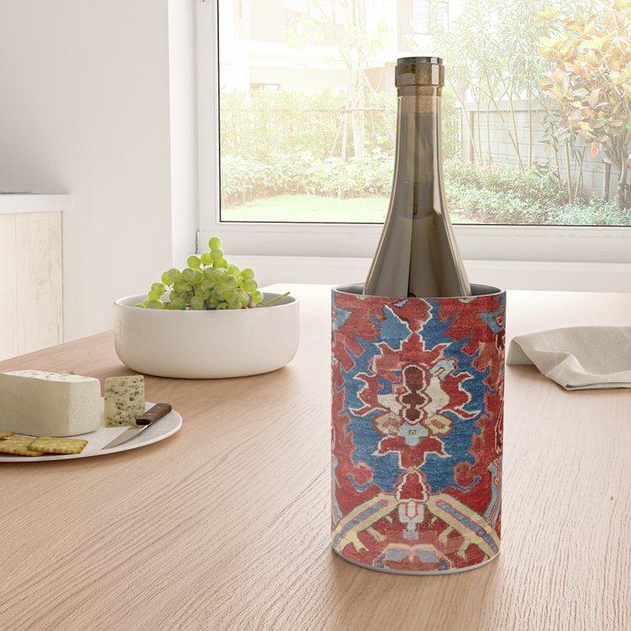 Armenian Manisa Province West Anatolian Dragon Rug Print Wine Chiller Gallery Image 4