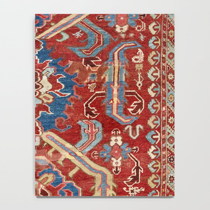 Armenian Manisa Province West Anatolian Dragon Rug Print Notebook Gallery Image 4