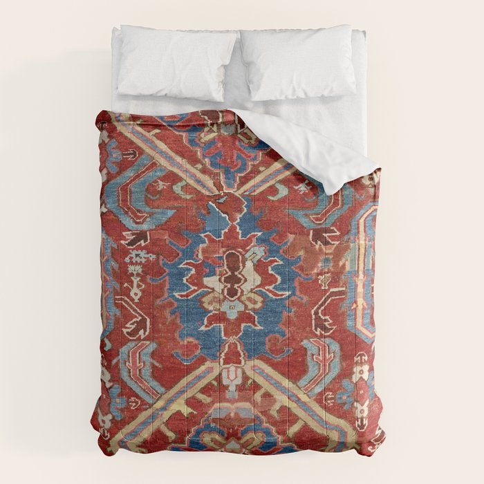 Armenian Manisa Province West Anatolian Dragon Rug Print Comforter Gallery Image 6