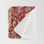 Armenian Manisa Province West Anatolian Dragon Rug Print Throw Blanket Gallery Image 3