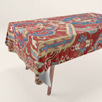 Armenian Manisa Province West Anatolian Dragon Rug Print Tablecloth Gallery Image 1