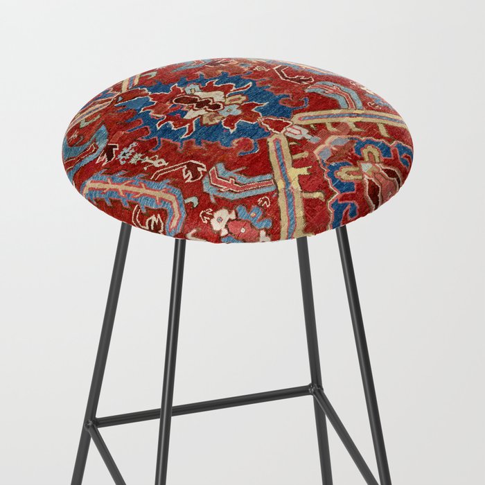 Armenian Manisa Province West Anatolian Dragon Rug Print Stool Gallery Image 2