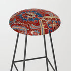 Armenian Manisa Province West Anatolian Dragon Rug Print Stool Gallery Image 2