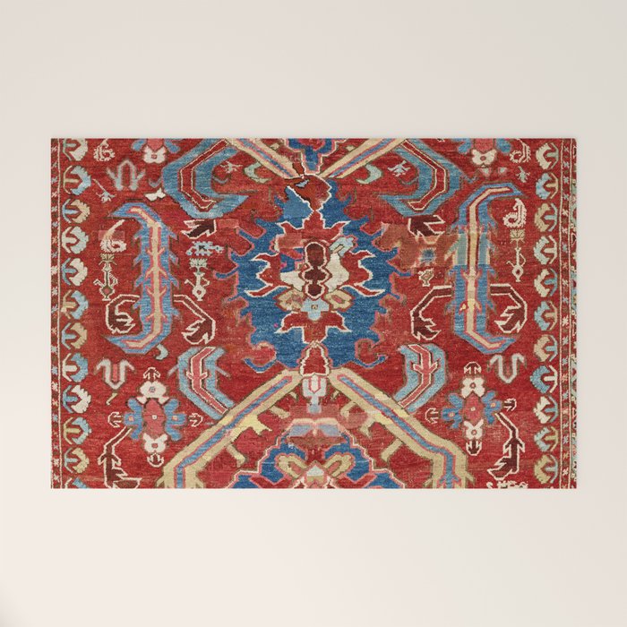 Armenian Manisa Province West Anatolian Dragon Rug Print Welcome Mat Gallery Image 1