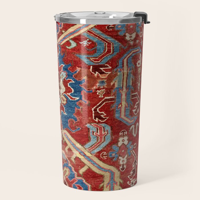 Armenian Manisa Province West Anatolian Dragon Rug Print Travel Mug Gallery Image 2