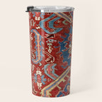 Armenian Manisa Province West Anatolian Dragon Rug Print Travel Mug Gallery Image 3
