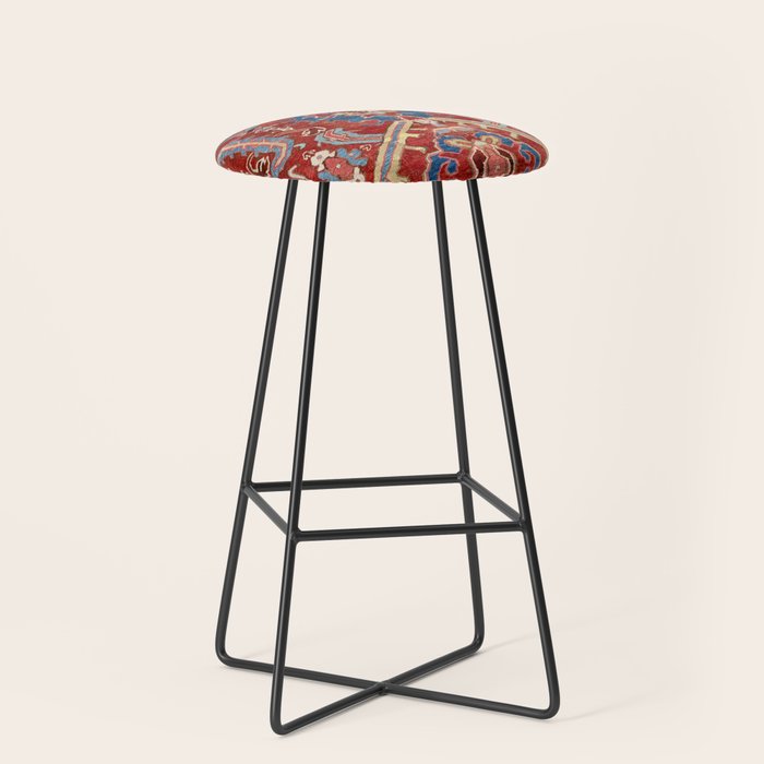 Armenian Manisa Province West Anatolian Dragon Rug Print Stool Gallery Image 1