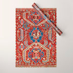 Armenian Manisa Province West Anatolian Dragon Rug Print Wrapping Paper Gallery Image 1