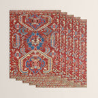 Armenian Manisa Province West Anatolian Dragon Rug Print Wrapping Paper Gallery Image 3