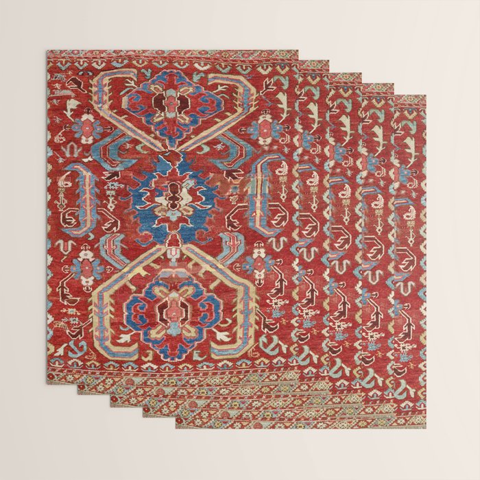 Armenian Manisa Province West Anatolian Dragon Rug Print Wrapping Paper Gallery Image 3