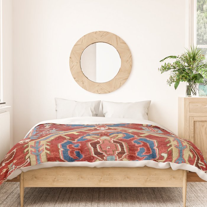 Armenian Manisa Province West Anatolian Dragon Rug Print Duvet Cover Gallery Image 3