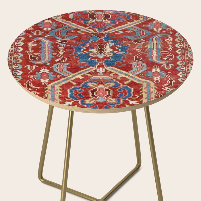 Armenian Manisa Province West Anatolian Dragon Rug Print Side Table Gallery Image 2