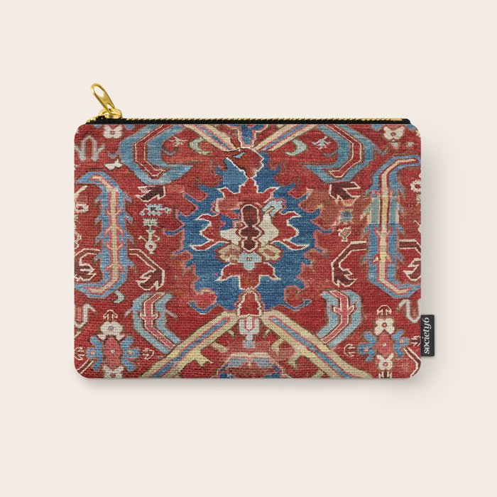 Armenian Manisa Province West Anatolian Dragon Rug Print Carry All Pouch Gallery Image 1