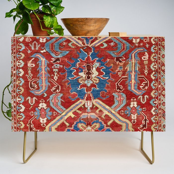 Armenian Manisa Province West Anatolian Dragon Rug Print Credenza Gallery Image 1