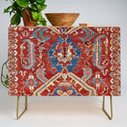 Armenian Manisa Province West Anatolian Dragon Rug Print Credenza Gallery Image 1