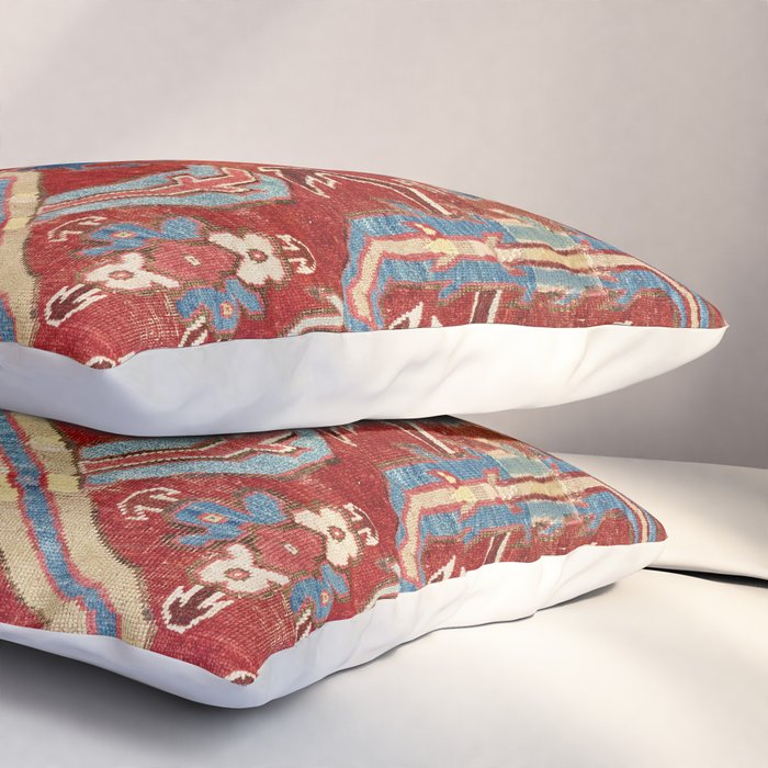 Armenian Manisa Province West Anatolian Dragon Rug Print Pillow Sham Gallery Image 3