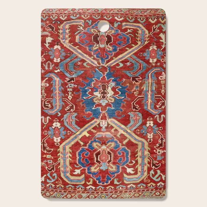 Armenian Manisa Province West Anatolian Dragon Rug Print Cutting Board Gallery Image 1