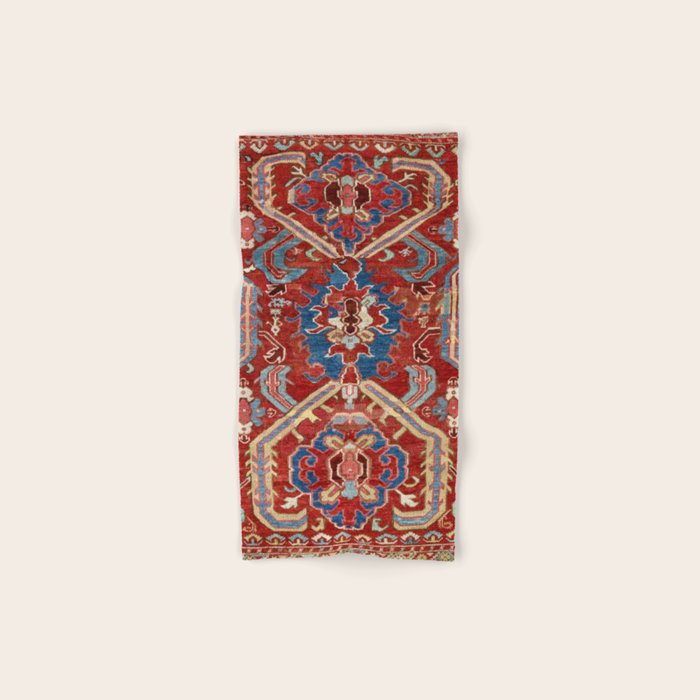 Armenian Manisa Province West Anatolian Dragon Rug Print Bath Towel Gallery Image 1