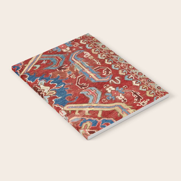 Armenian Manisa Province West Anatolian Dragon Rug Print Notebook Gallery Image 2