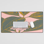 Modern Botanical Banana Leaf Desk Mat Gallery Image 1