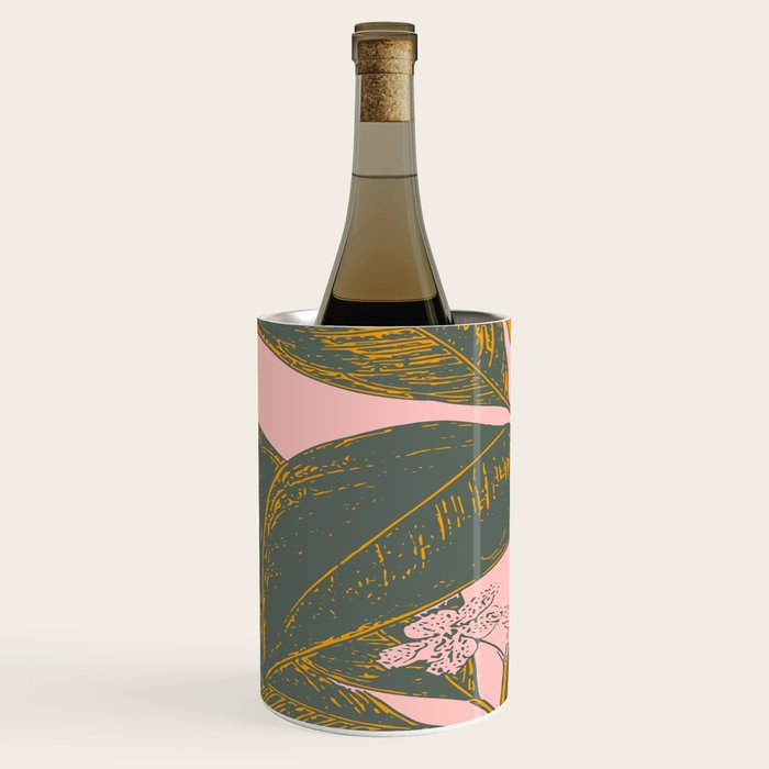 Modern Botanical Banana Leaf Wine Chiller Gallery Image 2