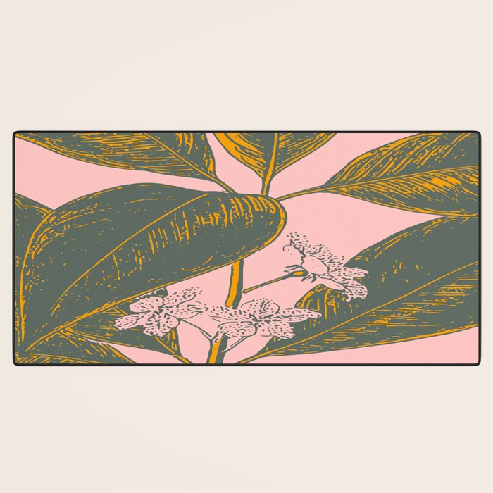 Modern Botanical Banana Leaf Desk Mat Gallery Image 3