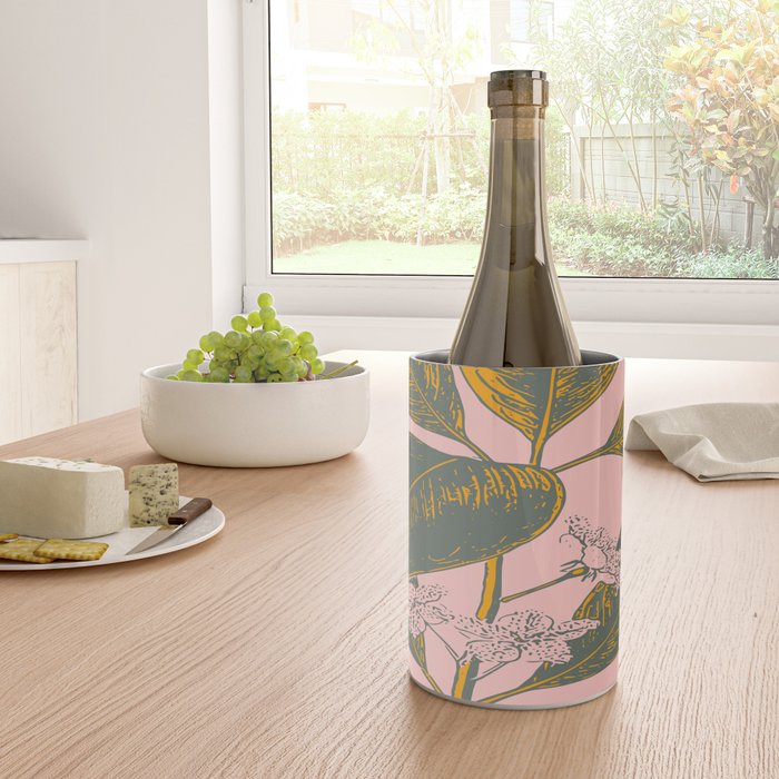 Modern Botanical Banana Leaf Wine Chiller Gallery Image 4