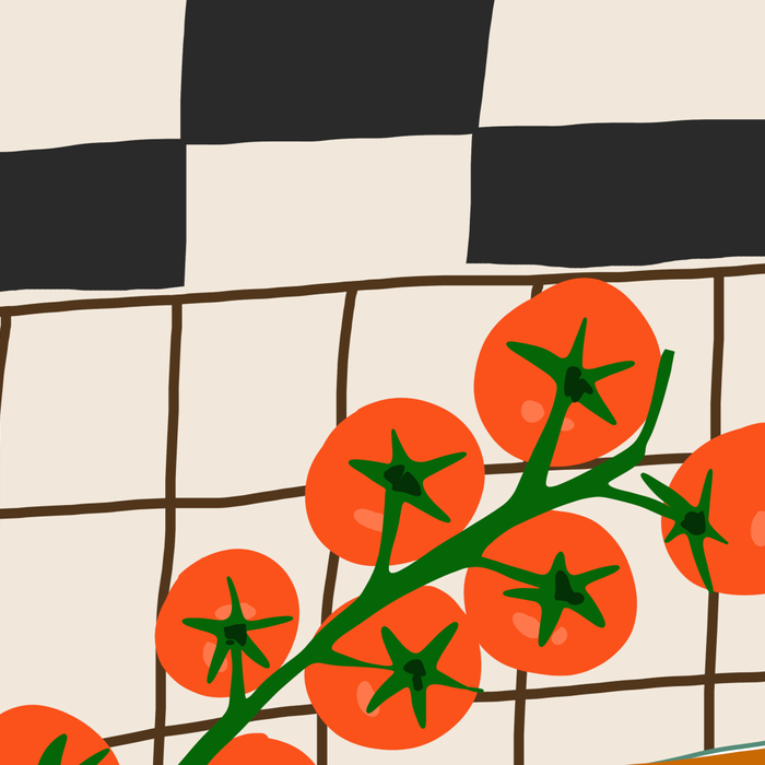 Lasagna parmesan and wne dinner - homemade meal illustration Coffee Mug Gallery Image 2