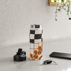 Lasagna parmesan and wne dinner - homemade meal illustration Water Bottle Gallery Image 4