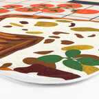 Lasagna parmesan and wne dinner - homemade meal illustration Bath Mat Gallery Image 3
