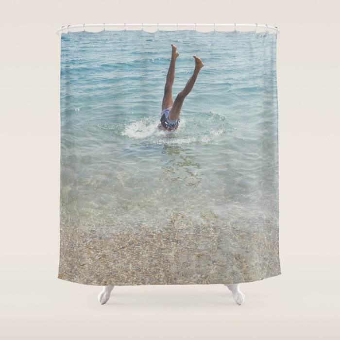 Handstand Shower Curtain Gallery Image 1