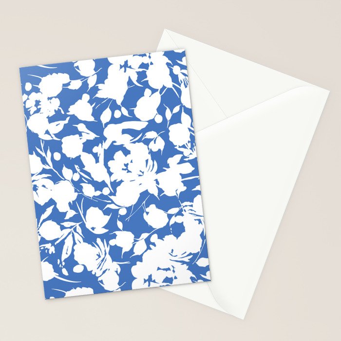Floral Simplistic Silhouettes B Stationery Card Gallery Image 2